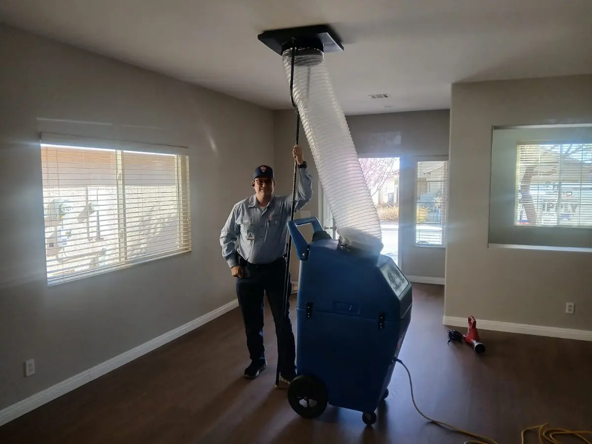 Professional Dryer Vent Cleaning work inside a Ithaca home